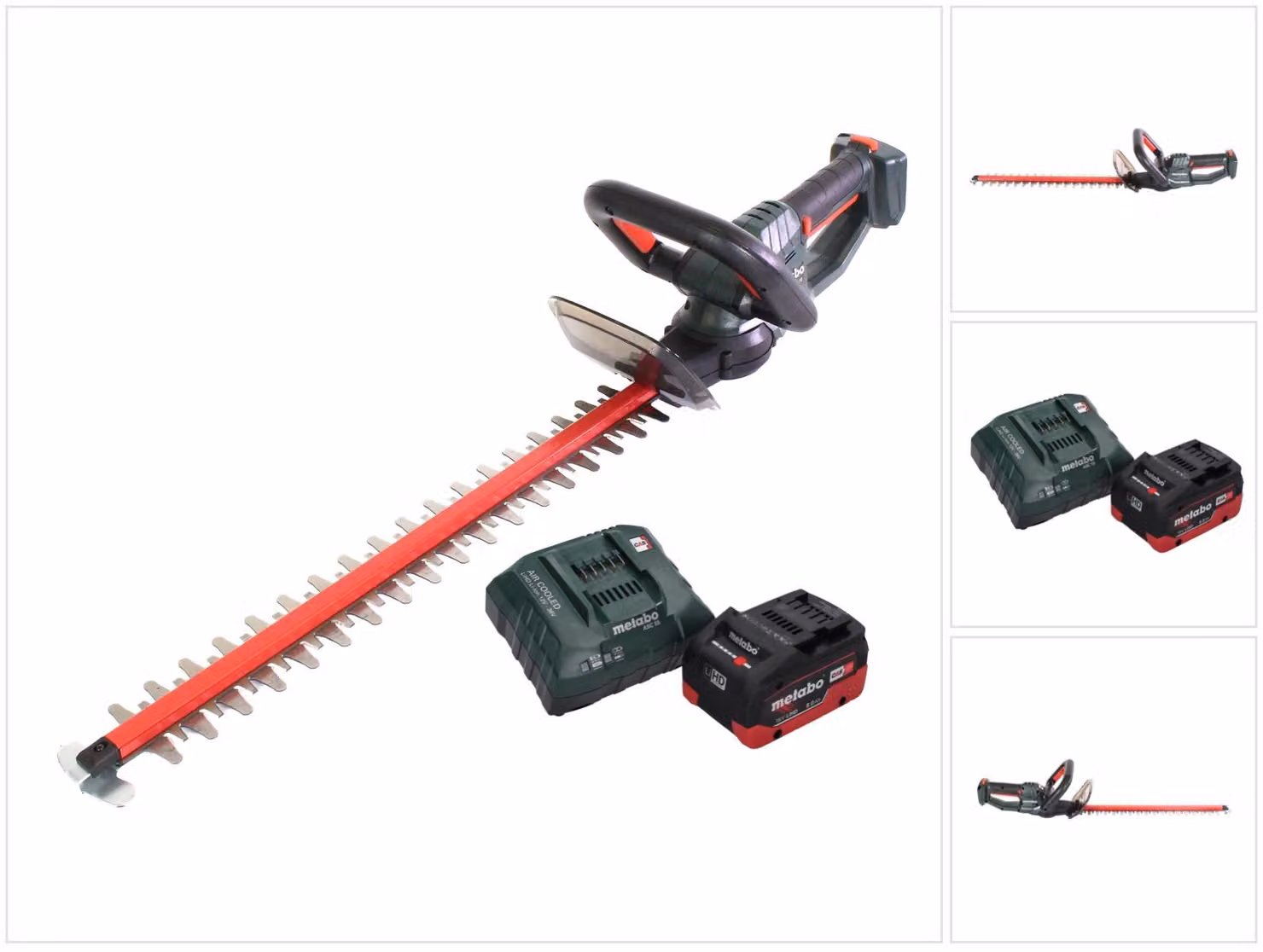 Tagliasiepi a batteria Metabo HS 18 LTX 45 18 V 43 cm + 1x batteria 8,0 Ah + caricatore