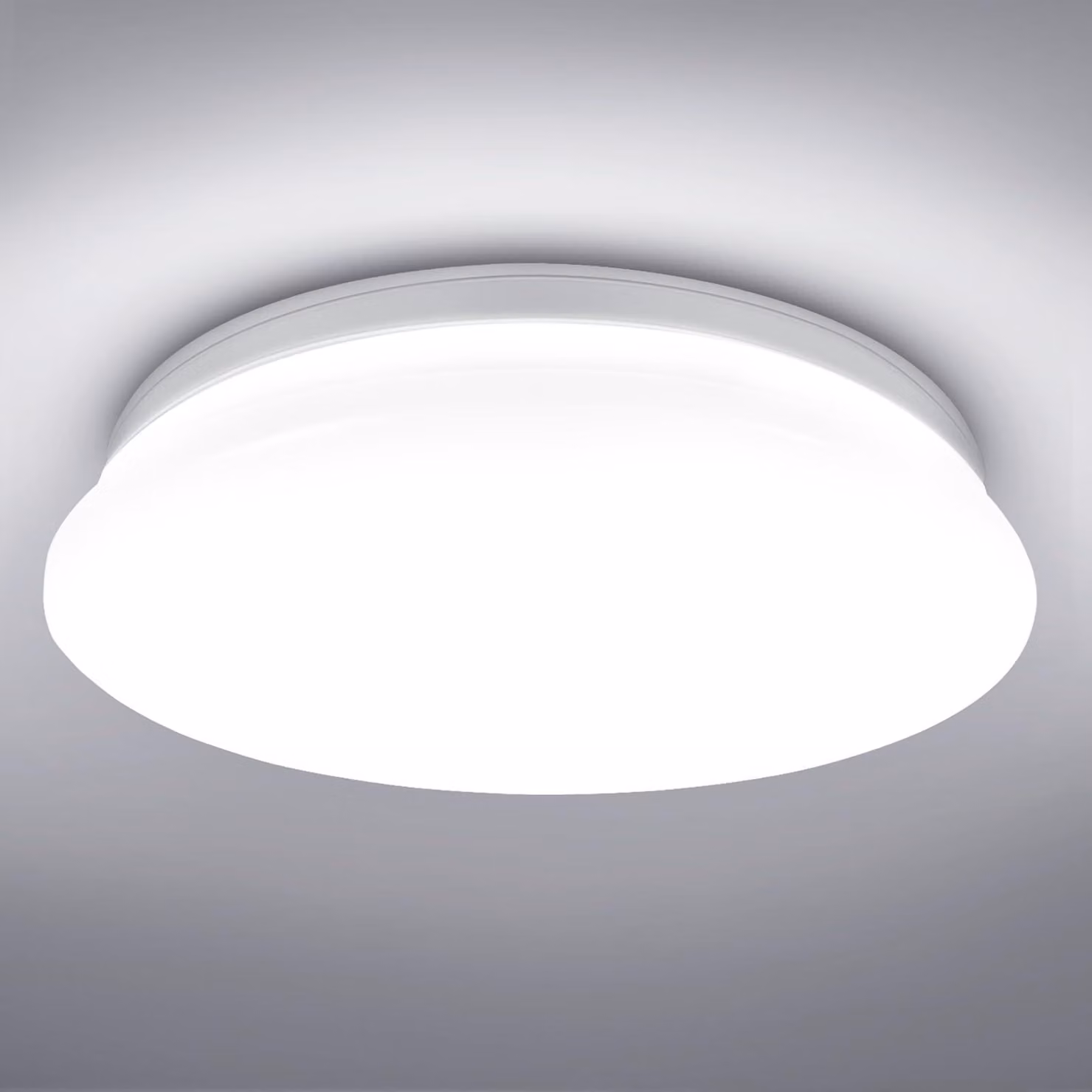 Lampada a soffitto LED Lepro, 12W, 950 lumen, 5000K (bianco freddo), grado di protezione IP20, diametro 26 cm, adatta per il bagno