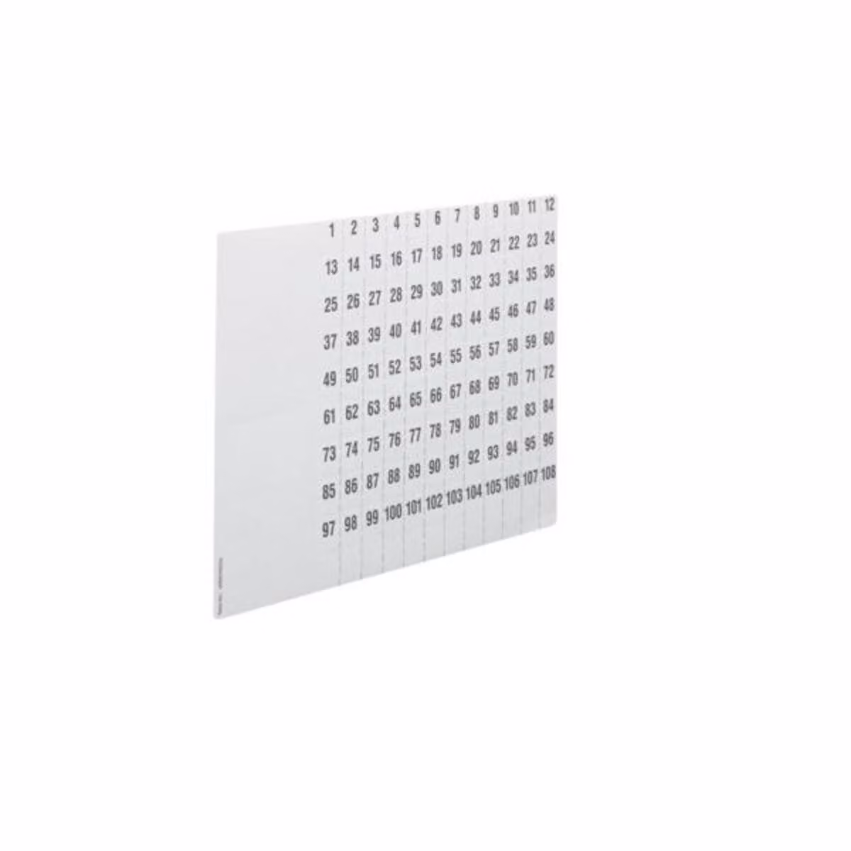 Hager ZZ90C etichetta autoadesiva quadrata bianca 1080 pezzi (ZZ90C)