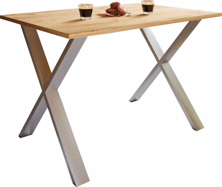 Tavolo da pranzo in legno Premium | H. 76 x W. 110 x D. 50 cm | Tavolo da cucina Tavolo da pranzo Xona X