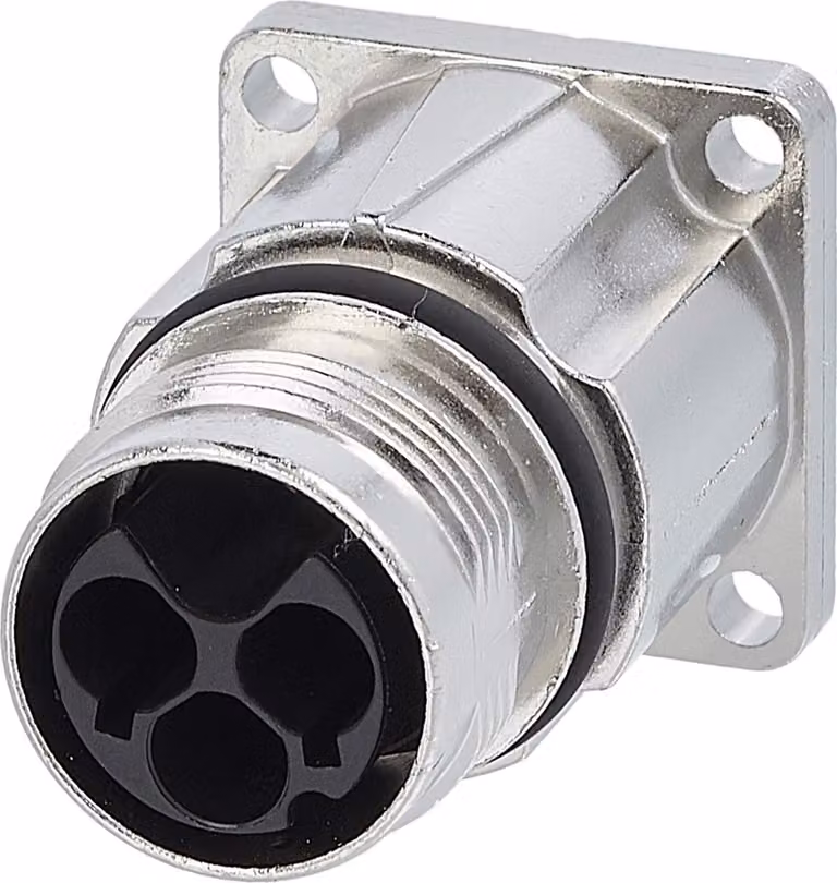 Connettore Phoenix Contact M17 maschio diritto con terminale a crimpare, numero di poli 3+PE parete frontale - 1 pezzo