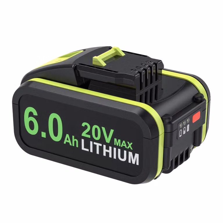 Batterie per utensili elettrici, capacità 6000 mAh, ricaricabile, 1 batteria da 6,0 Ah