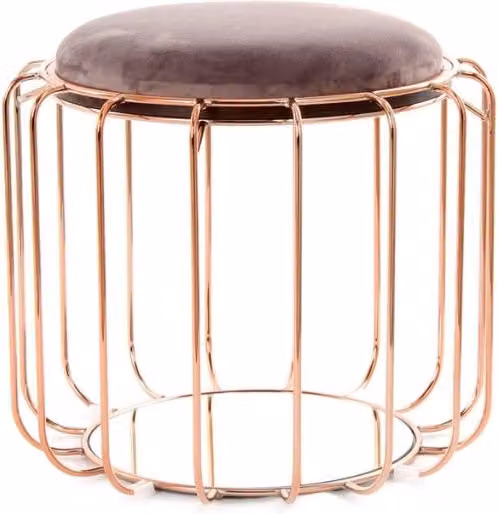 Pouf e tavolino trasformabile Comfortable in velluto e metallo