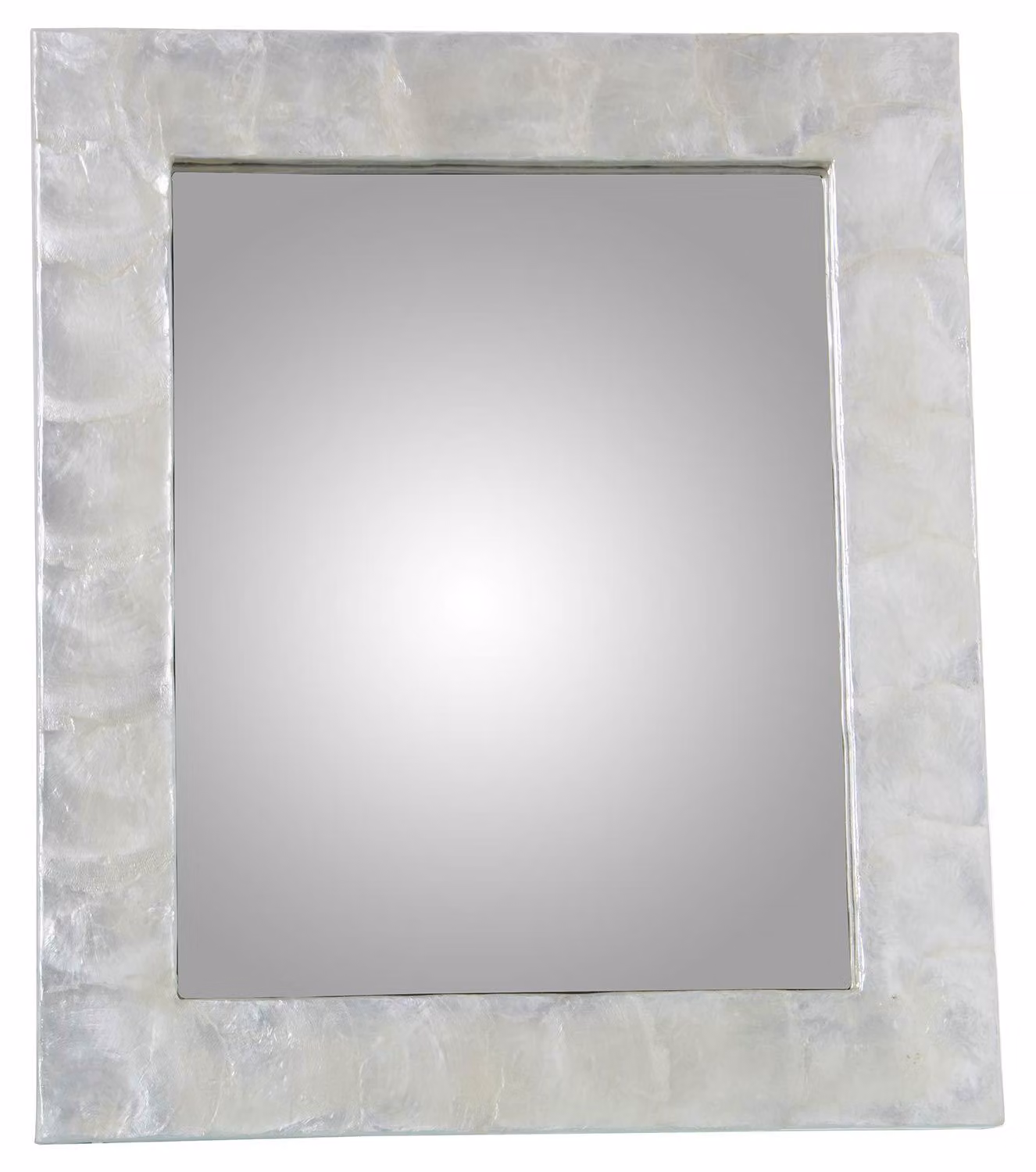 Specchio da tavolo in madreperla, dimensioni 32x27 cm, superficie interna 19x24 cm