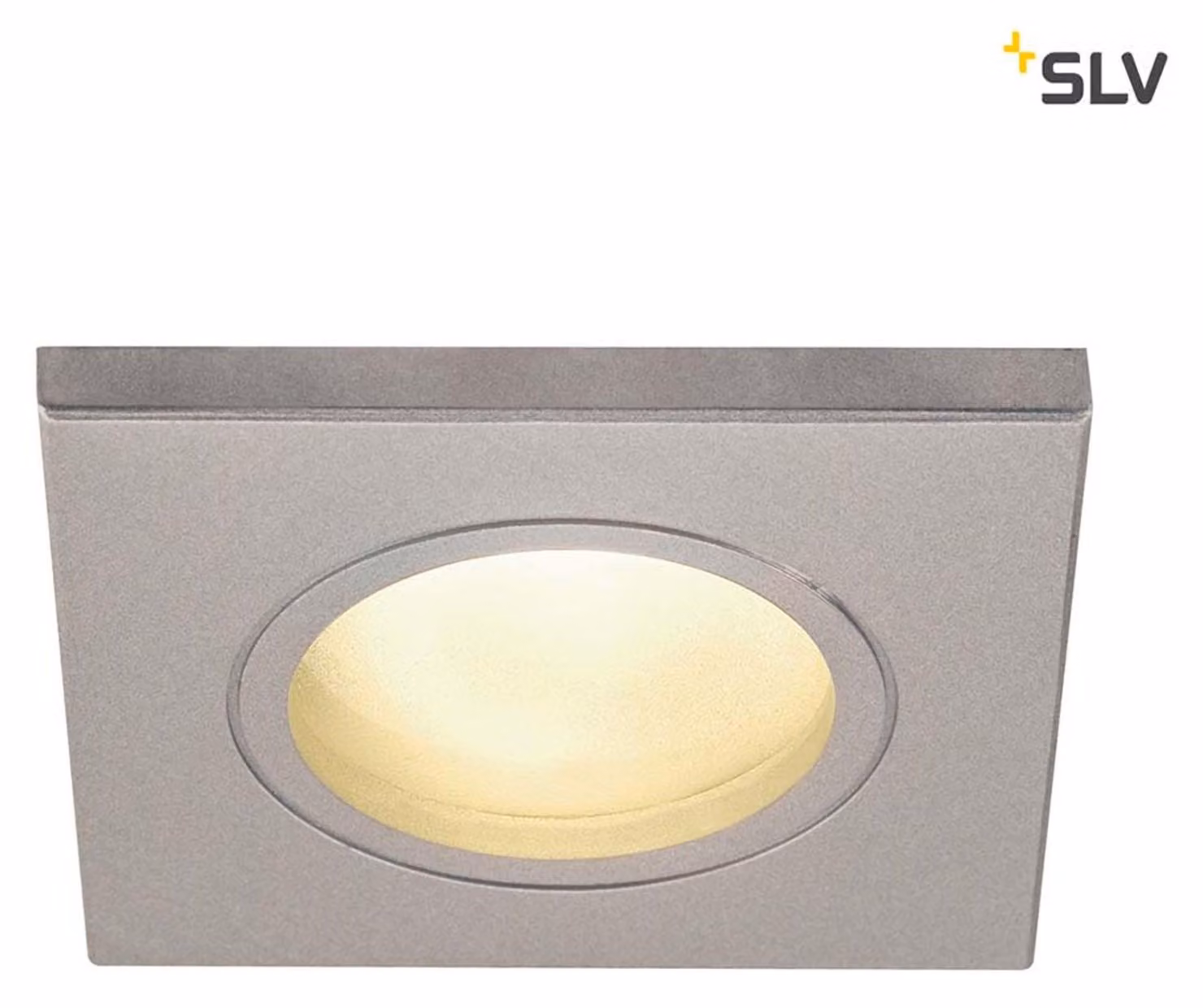 Dolix Out luce da incasso IP65 GU10 230V grigio argento angolare