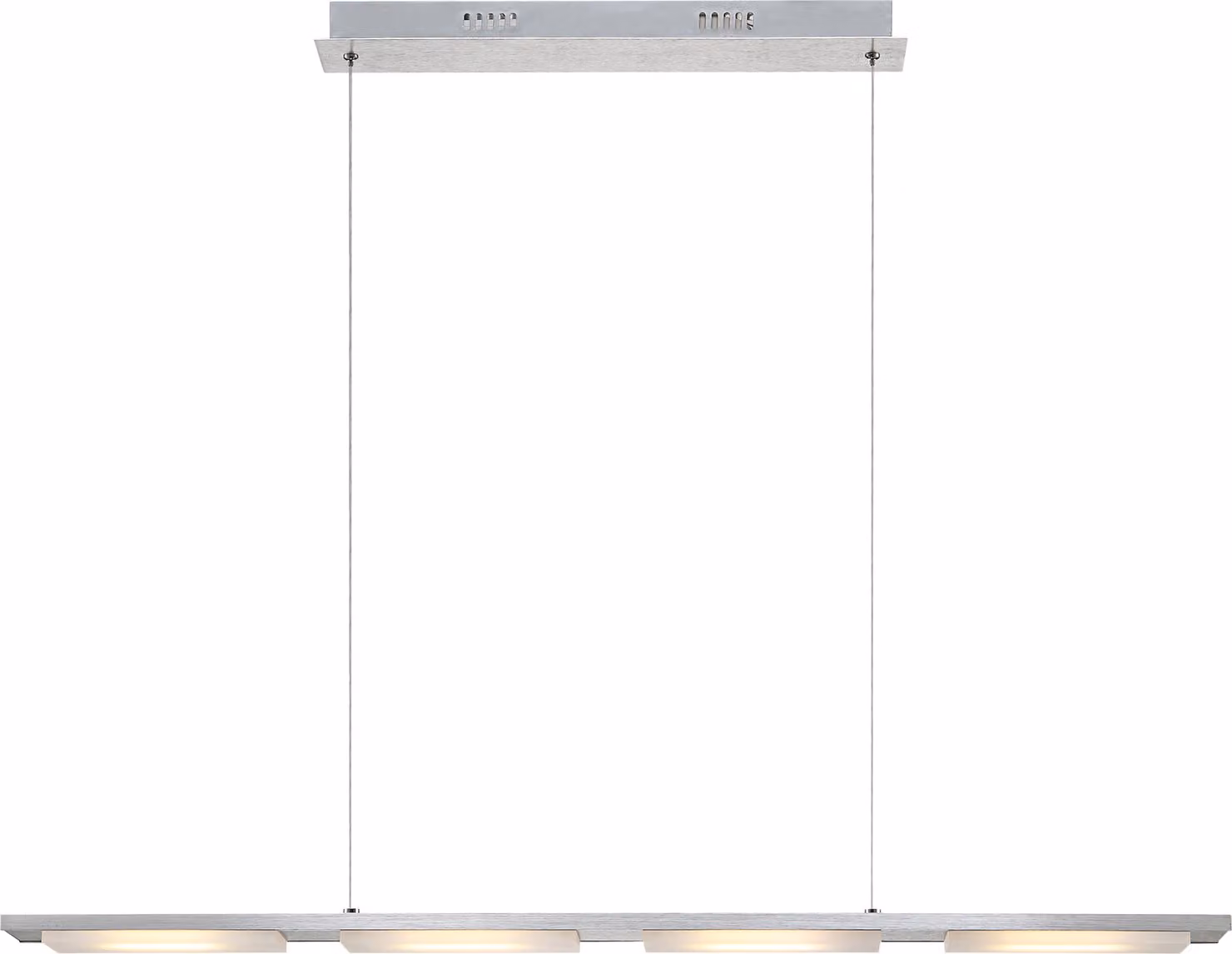 Lampada a sospensione Globo Lazio, alluminio, 4 LED; codice prodotto: 68089-4H