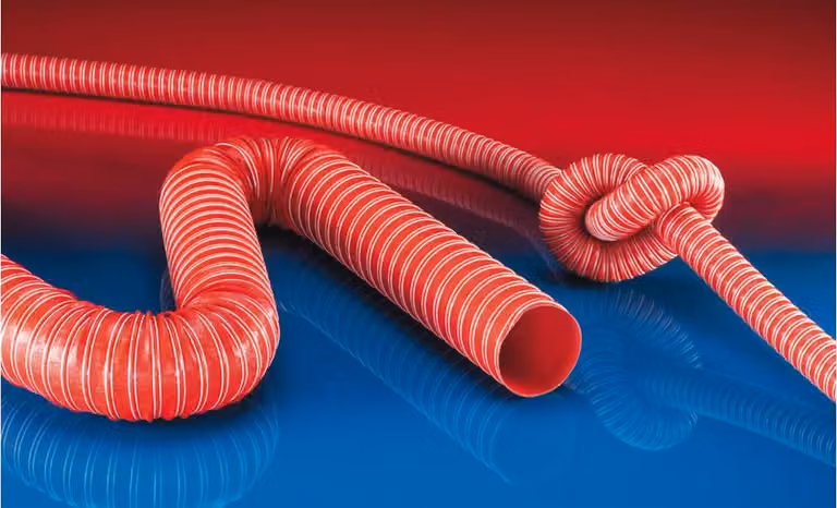 Tubo di aspirazione e soffiaggio SIL 391 TWO Diametro interno 150-152 mm Diametro esterno 158,00 mm Spessore 3 mm Lunghezza 4 m