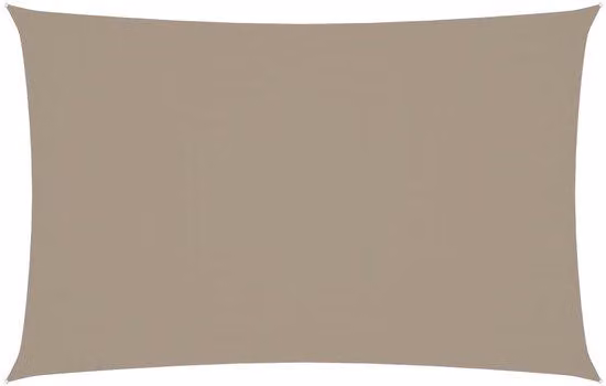Telo ombreggiante - Telo rettangolare - 2x5 m - Tessuto Oxford impermeabile - Protezione UV - Marrone