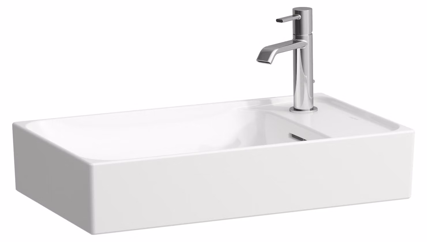 LAUFEN MEDA vasque, 600x350mm, 1 trou de robinetterie à droite, avec trop-plein, H8121134001061, H8121134001061