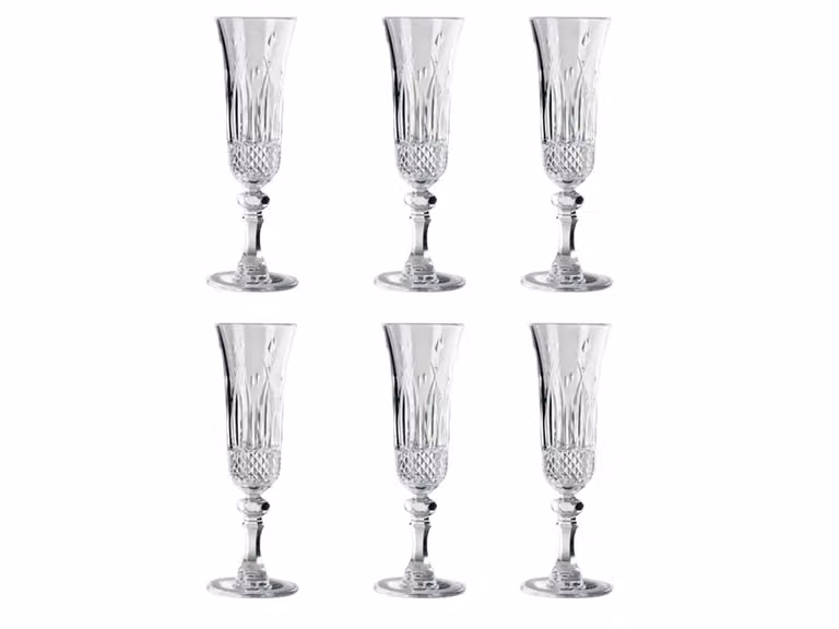 Italia Set da 6 Flûte -Trasparente