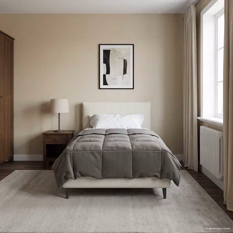 vidaXL Piumone Invernale in Microfibra Traspirabile e Reversibile, Grigio, L/P/H: 140 x 220 cm