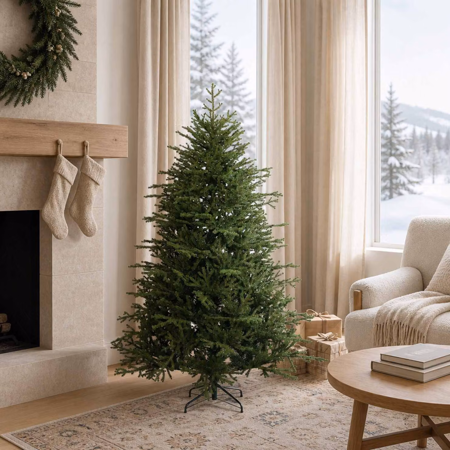 vidaXL Albero di Natale Artificiale con Rami Pieghevoli 150 cm