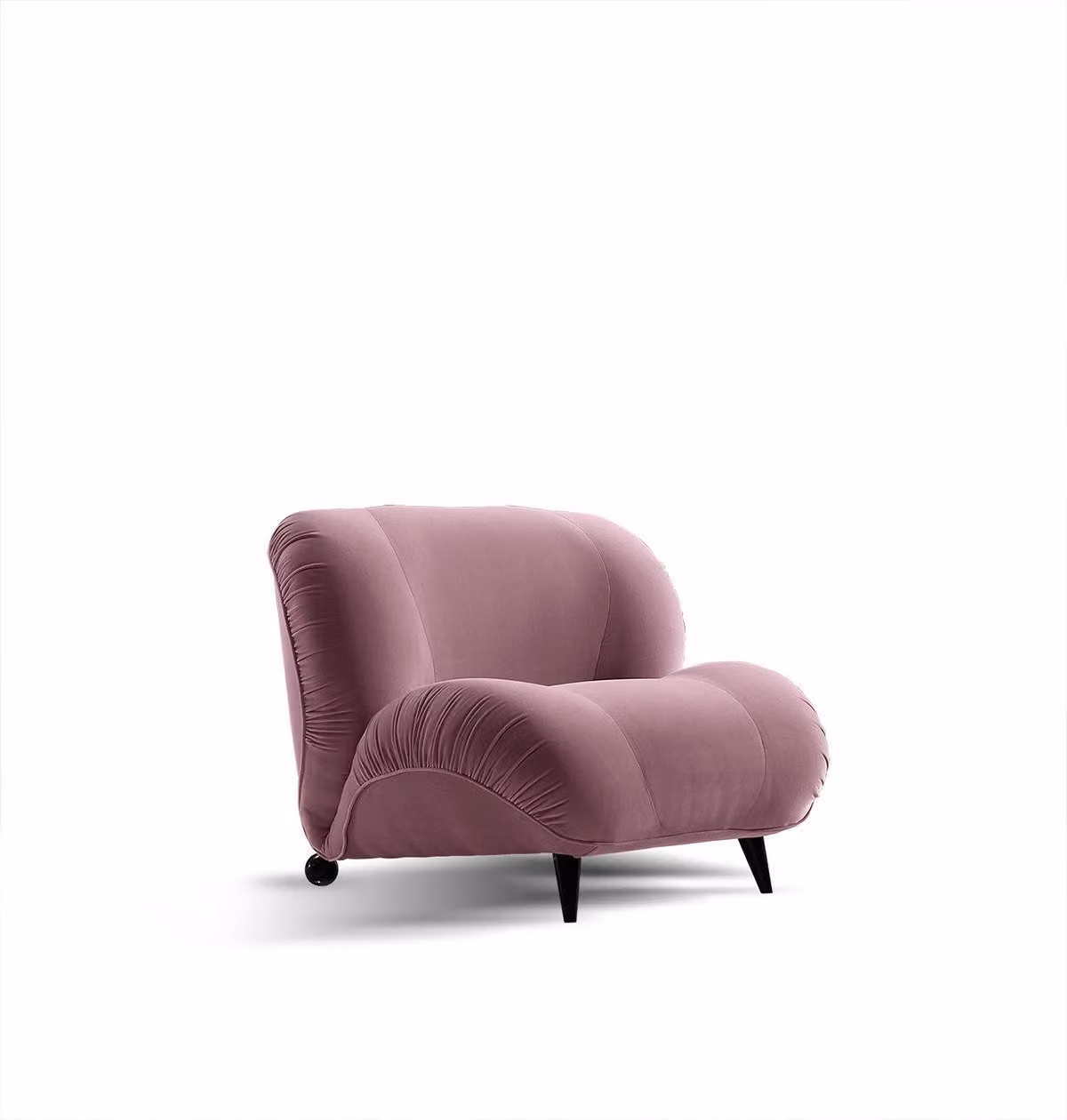 Sessel Einsitzer Luxus Polster Möbel Wohnzimmer Einsitzer Sessel Textil Lounge