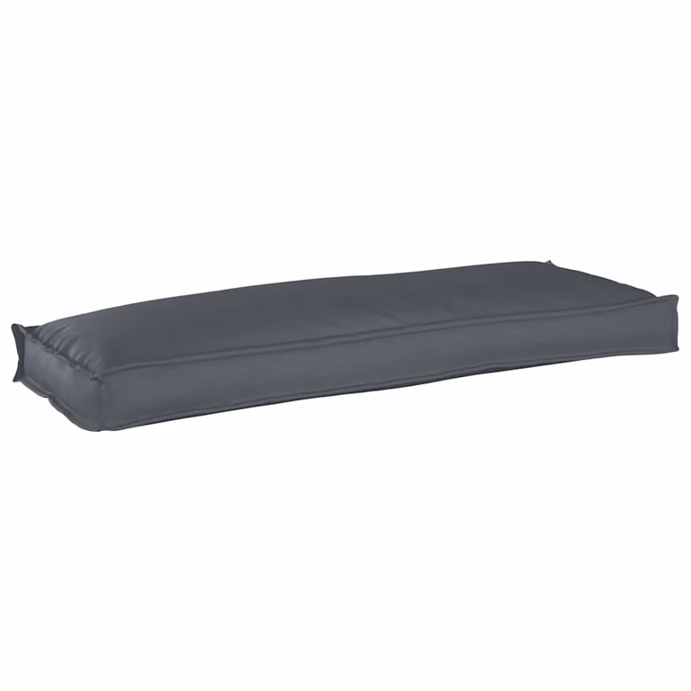 Cuscino rettangolare vidaXL in tessuto Oxford idrorepellente, colore antracite, L 110 x P 40 x H 8 cm