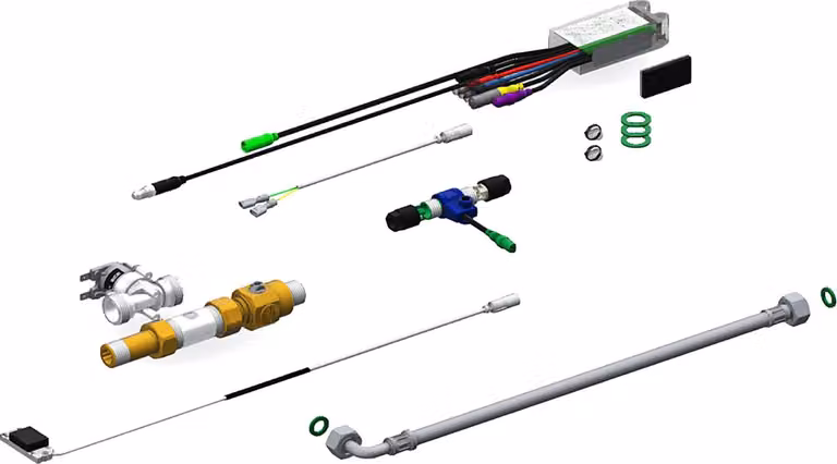 Componenti per rubinetti KWC AR, A3000open, elettrici, acqua-sapone, 24 VDC