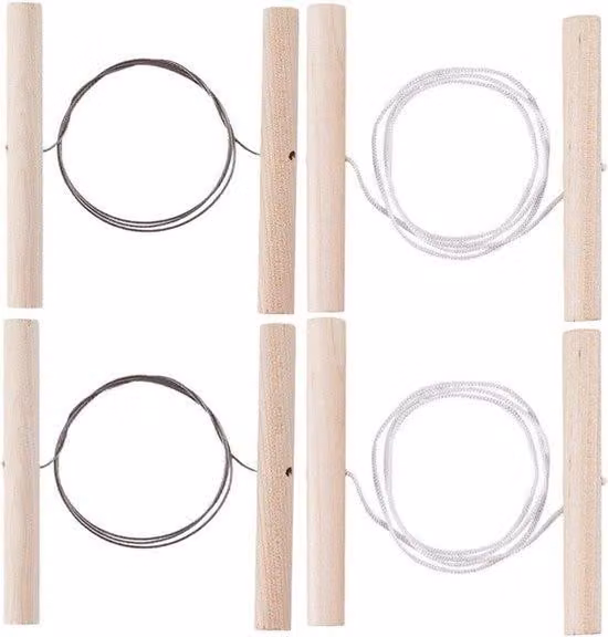 Set di strumenti per artisti con manici in legno – strumenti per tagliare e modellare – ideali per arte e Vetroceramica – set da 4 pezzi, 1 scatola, 2 stili.