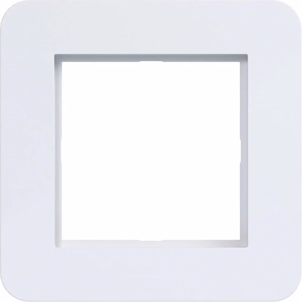 Hager, cornice a 1 posto, colore bianco lucido