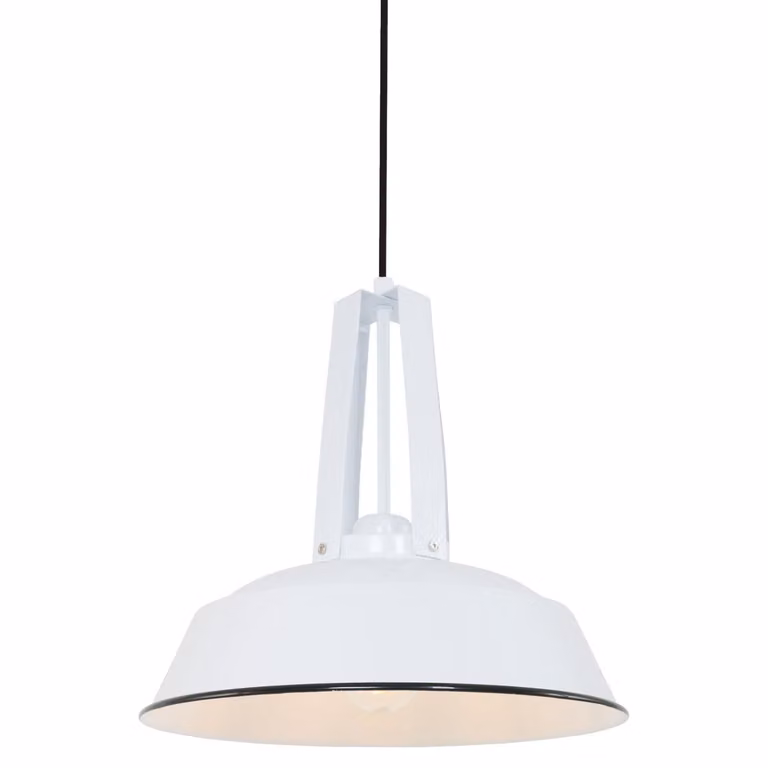 Lampada a sospensione - bianco - Eden - plastica metallo - Ø 42cm - E27 - 7704W - Mexlite