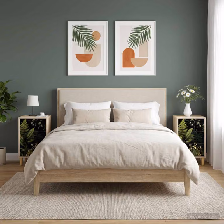 Set di 2 Armadi da Notte vidaXL RHENEN in Rovere Sonoma, L 36 cm x P 33 cm x H 60 cm