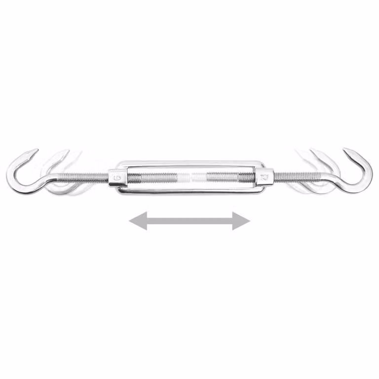 Set Accessori per Vela Parasole 5 pz in Acciaio Inossidabile