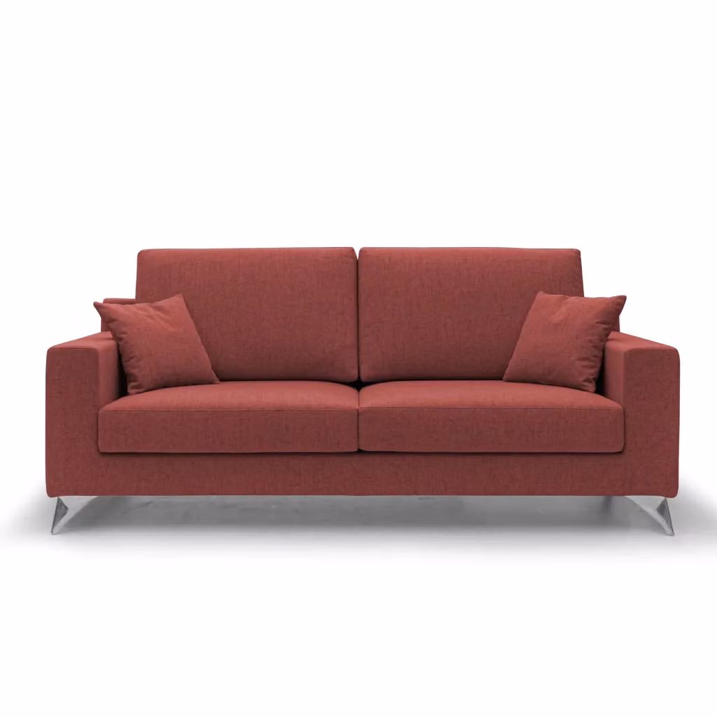 Divano Michael Divani.Store in tessuto impermeabile antimacchia rosso L: 206 cm – 2