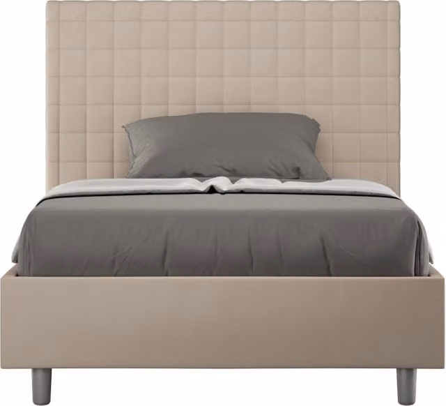 Letto Singolo 80x190 cm Senza Rete Sunny Tortora