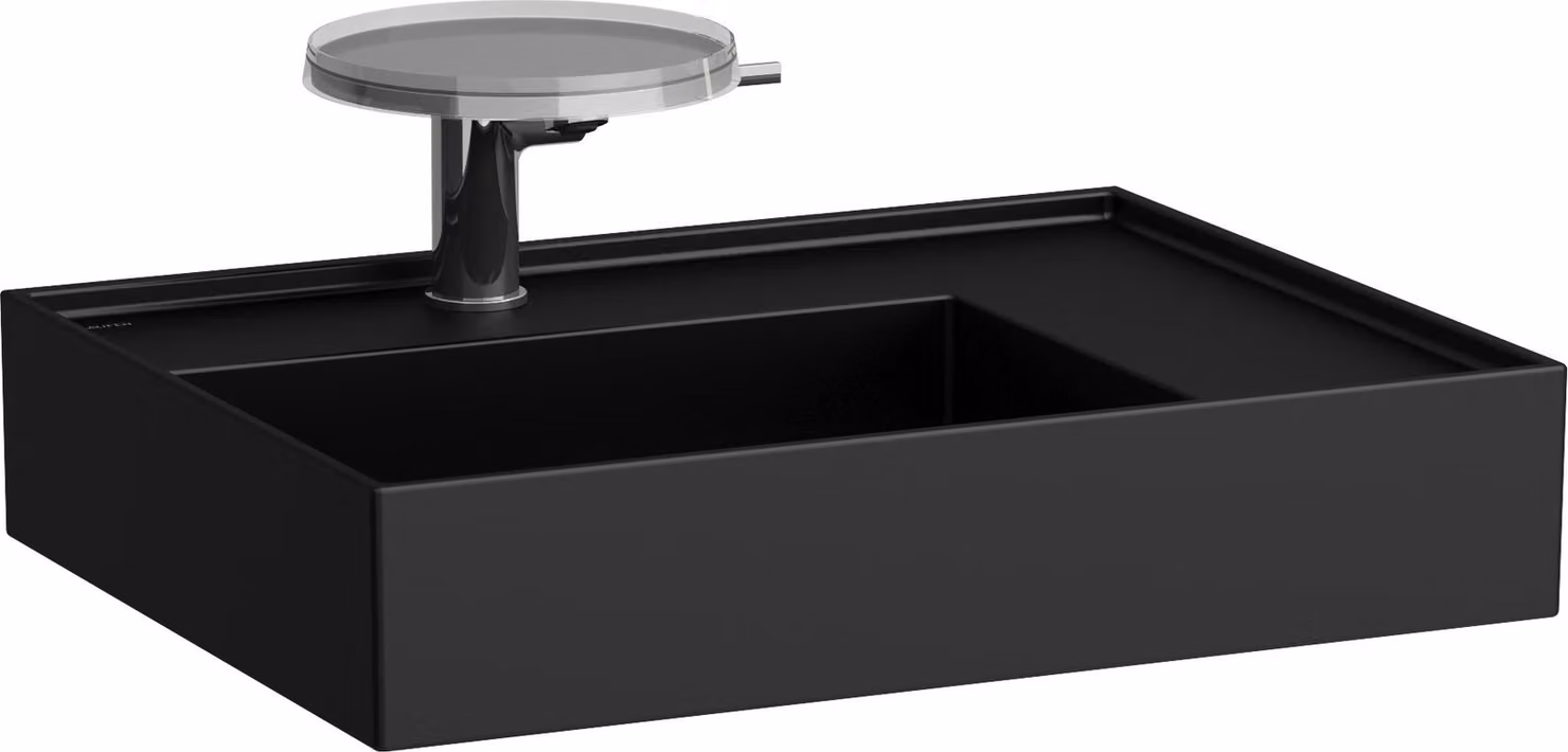 LAUFEN Kartell lavabo, 3 trous pour robinets, sans trop-plein, tablette à droite, 600x460mm, H8103347161581, H8103347161581