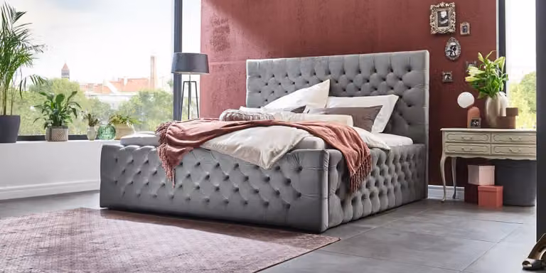 Schlafzimmer Hotel Bettgestell 180x200cm Modernes Bett Design Betten Polster