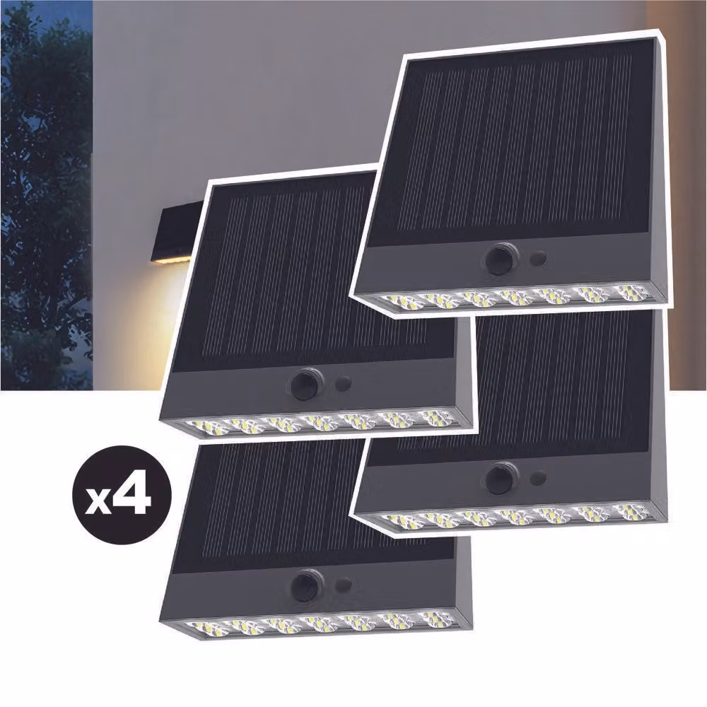 Set di 4 lampade solari