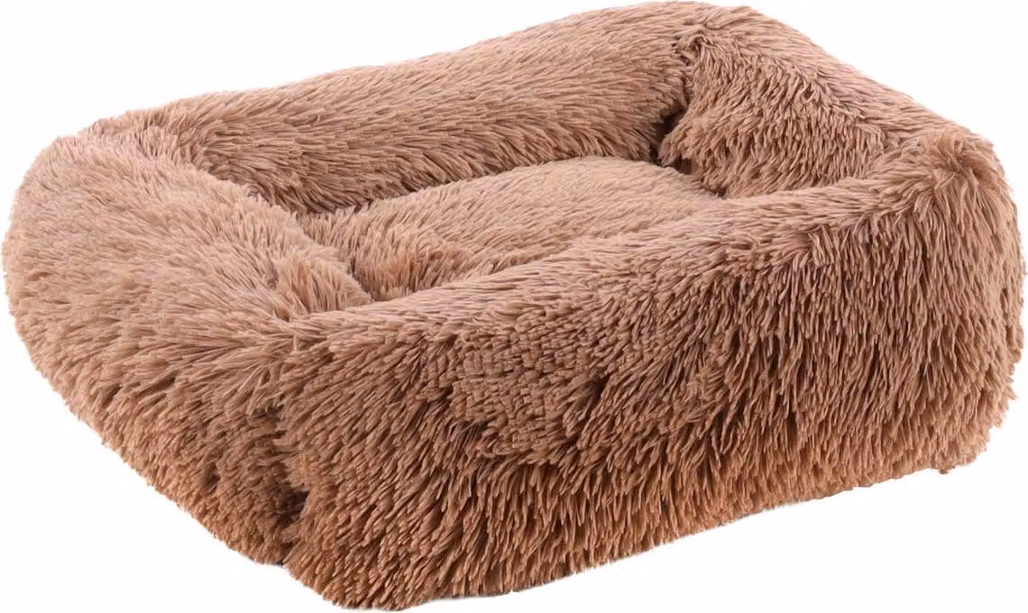 Cestino Flamingo Krems rettangolare con cerniera, color taupe, dimensioni: 50 x 40 x 15 cm