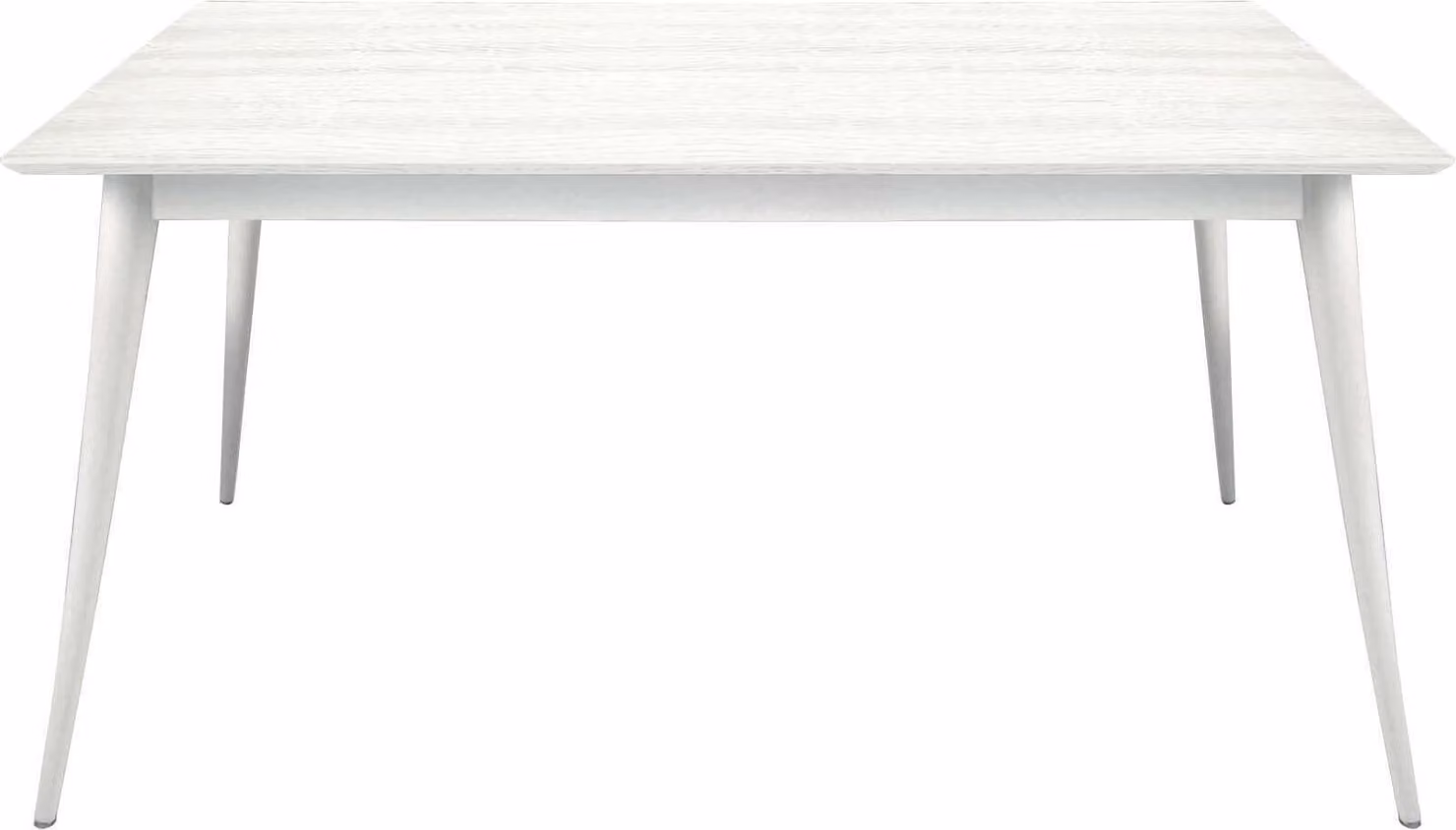 Milani Home - tavolo da pranzo allungabile 85 x 140/190 cm, bianco, legno