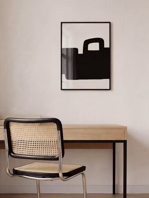 Quadro astratto moderno Opposite Kenay Home bianco e nero L: 30 cm, H: 40 cm