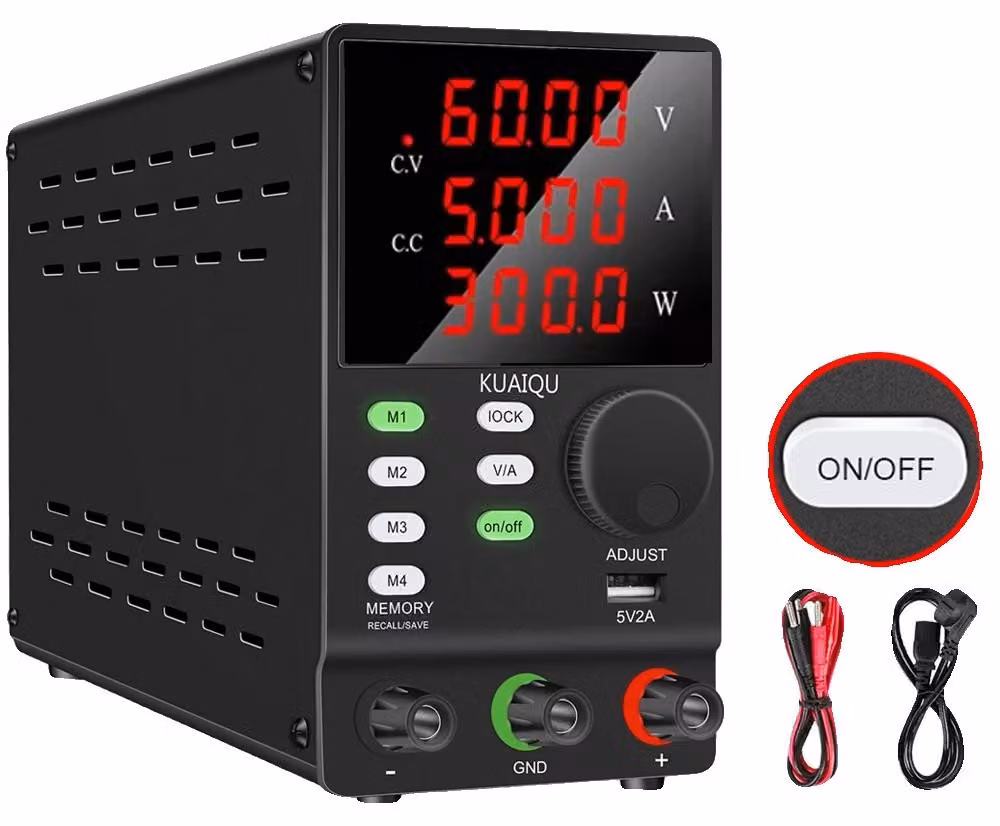 Alimentatore DC, memoria programmabile, regolazione della tensione regolabile, modello SPPS60V5A