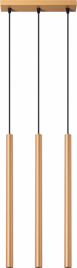 Lampada a sospensione VELINO dorata 3xG9x8W in metallo, dimensioni: 115x30x5 cm, IP20, Pure Lume