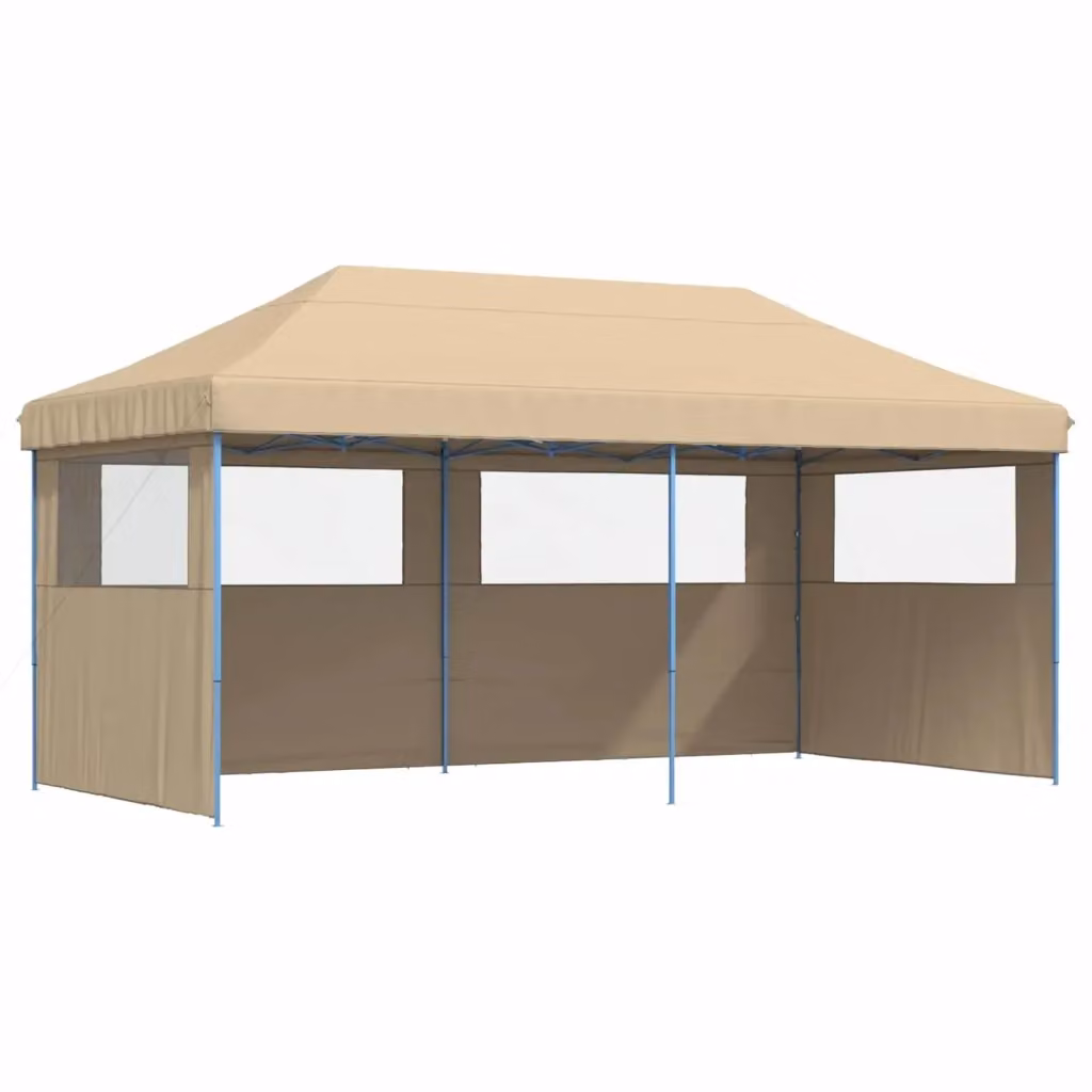 Tenda Party Videx Beige in Tessuto Oxford e Acciaio L/P/H: 292 x 580 x 315 cm – 2