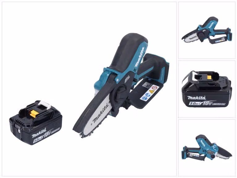 Makita DUC 101 T1 Tosaerba a batteria 18 V 10 cm senza spazzole + 1x Batteria 5,0 Ah - ohne Ladegert