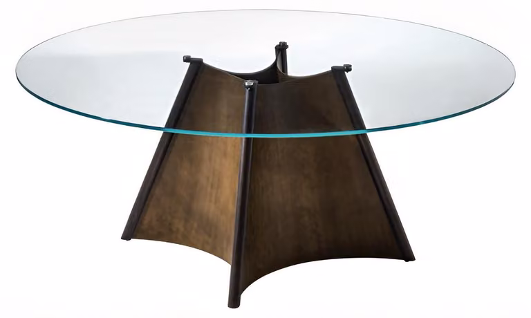 Transparenter Rundtisch Designer Esstisch Luxuriöse Esszimmertische