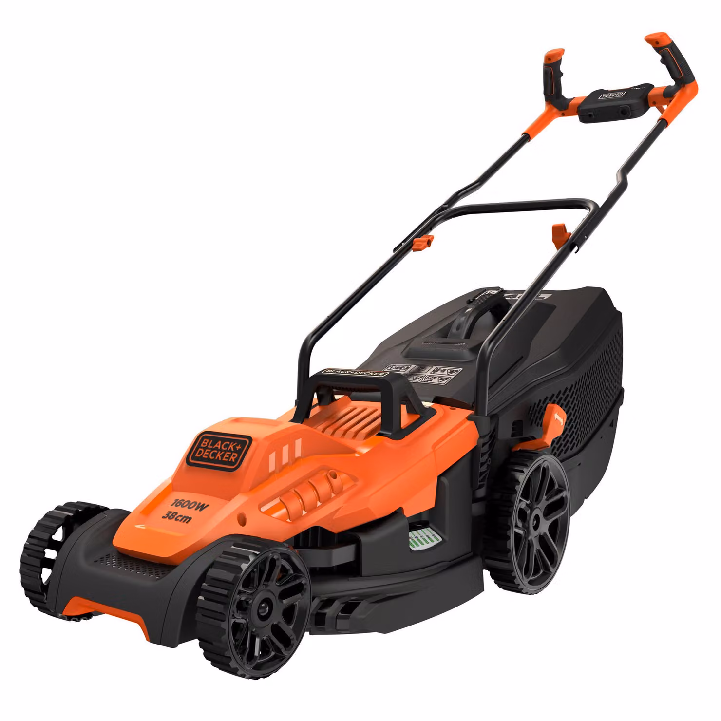 Black & Decker Elektro-Rasenm.,1600W,38cm,Fahrrad-Griff