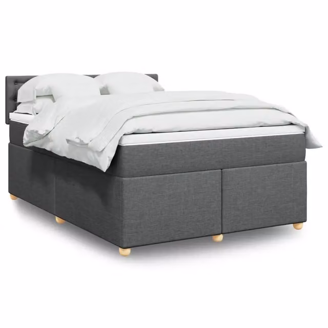 Letto Ibrido con Materasso vidaXL Grigio e Bianco L/P/H: 140 x 200 cm