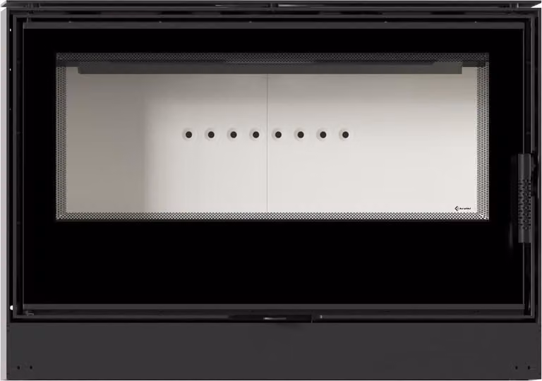 KRATKI KARI 95 Ø 180 14 kW stufa a legna in acciaio con porta a molla