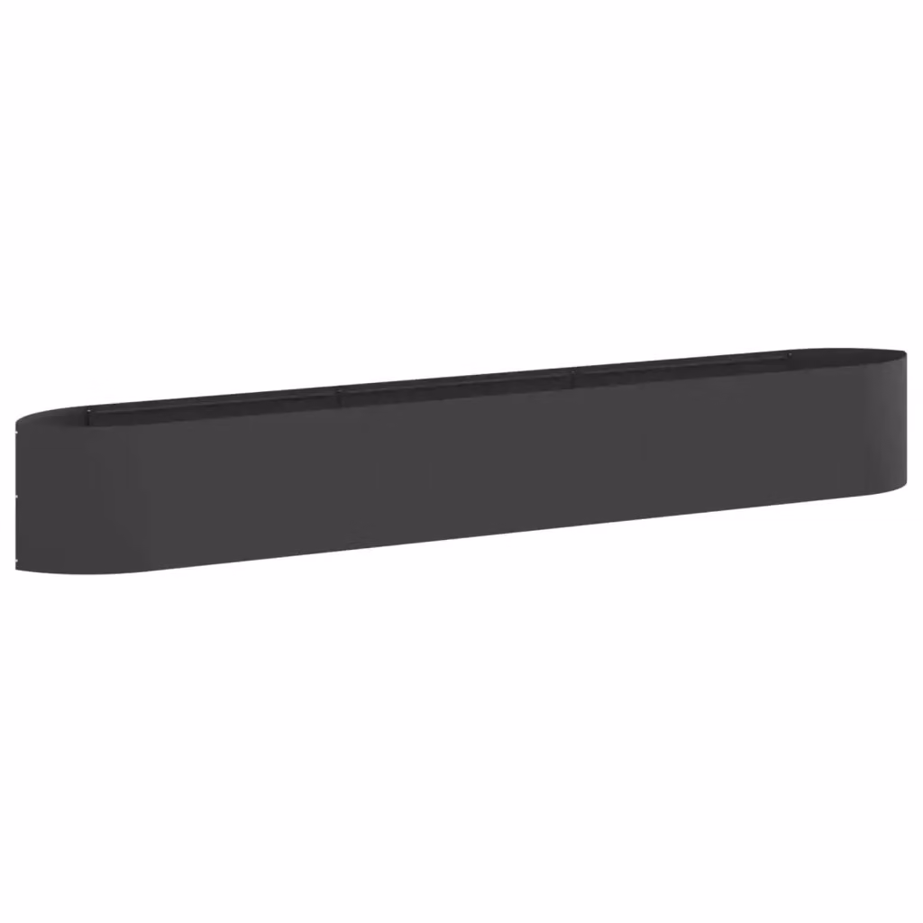 Letto rialzato da giardino vidaXL in acciaio nero L: 300 cm, P: 40 cm, H: 40 cm – 2