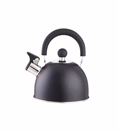 Bollitore Inox Fischio Nero Satinato     L.1,5 Eva