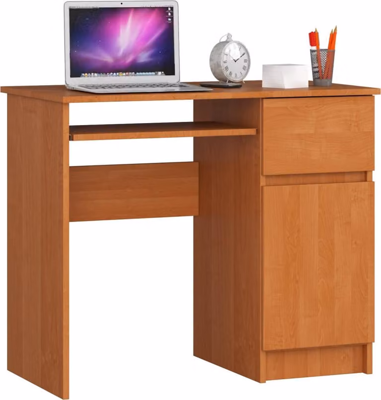 Scrivania per PC KALRION - ontano, versione a destra