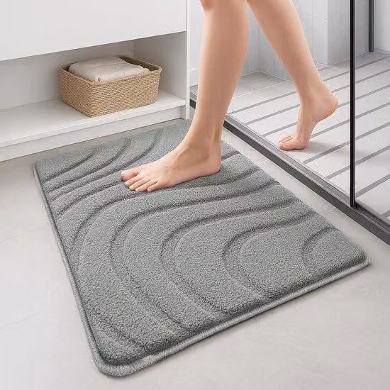 Tappetino per la pulizia di precisione in morbida microfibra, antracite, antiscivolo, 40x60 cm