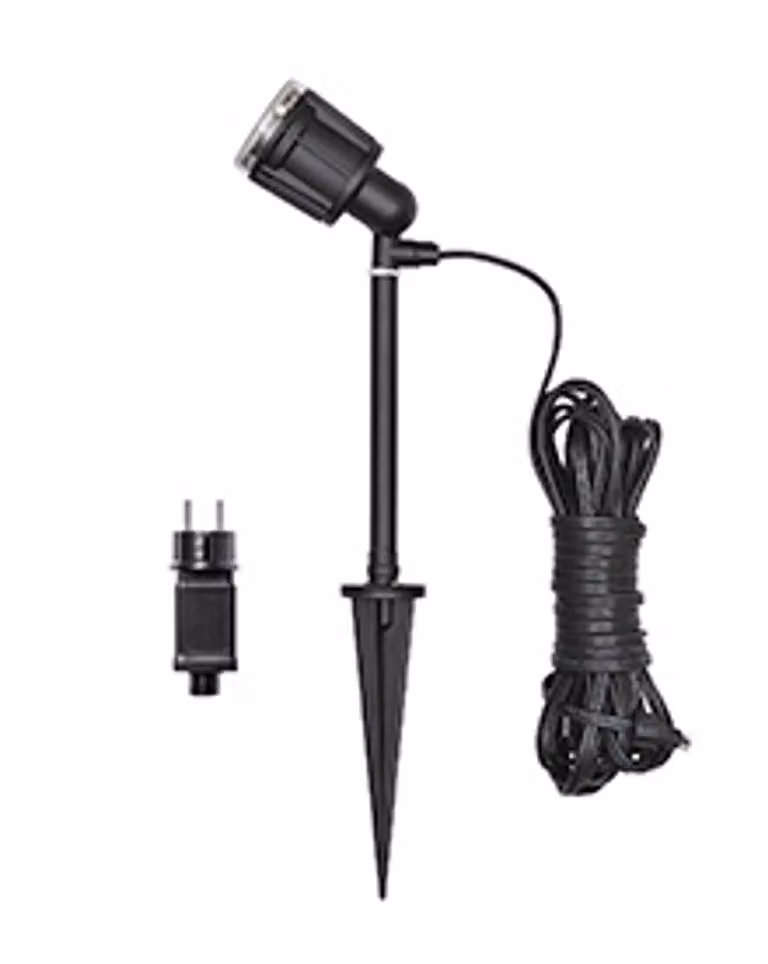 Konstsmide Amalfi Faretto da terra a LED piccolo nero, 3500K, 70 lm, 1x1W, 12V/240V, alluminio/plastica, 7443-000