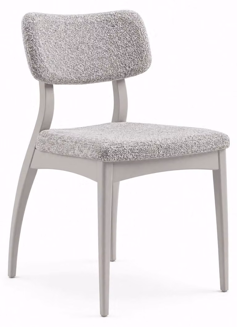 Sedia da pranzo, sedia imbottita, sedia per la sala da pranzo, stile moderno