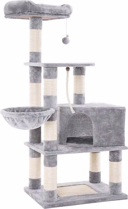 Scala per gatti - Area giochi per gatti - Albero per gatti - Scala a granchi - Scala grigia luminosa