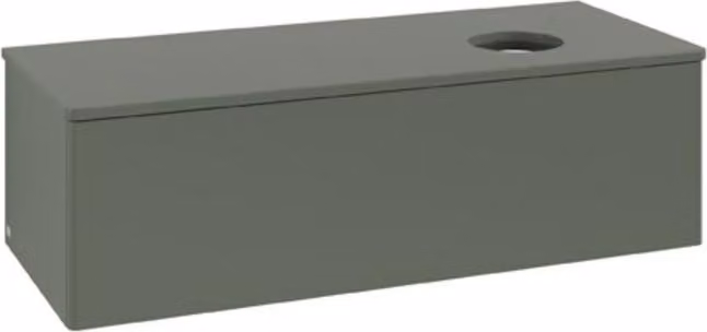 V&B Mobiletto senza struttura frontale Antao 120x36x50cm, WBP Lac, lea gre. m Lac