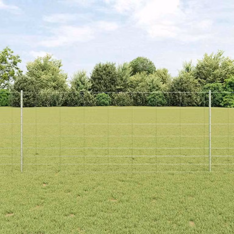 Maison Exclusive - Recinzione con Posto Argento 1 x 50 m Acciaio