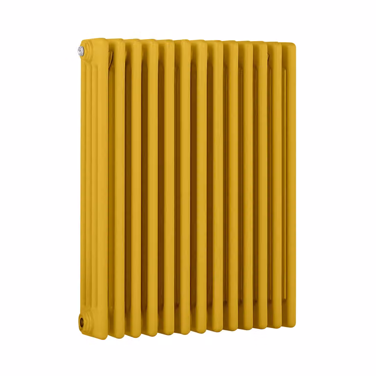 Radiatore Orizzontale a Colonne (4 Colonne) 750mm x 605mm - Giallo (Dandelion Giallo) - Regent